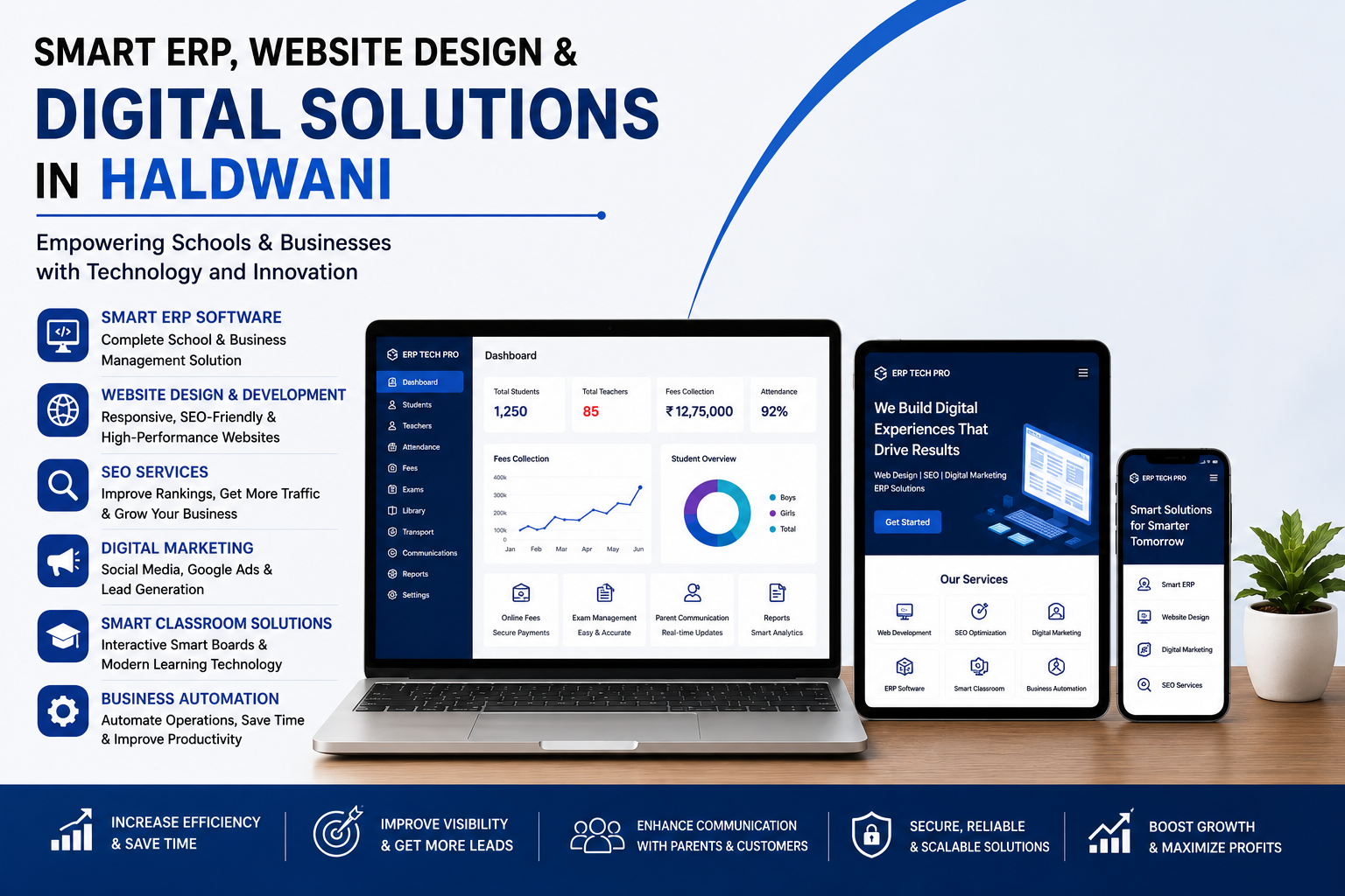 Smart ERP, Website Design & Digital Solutions in Haldwani