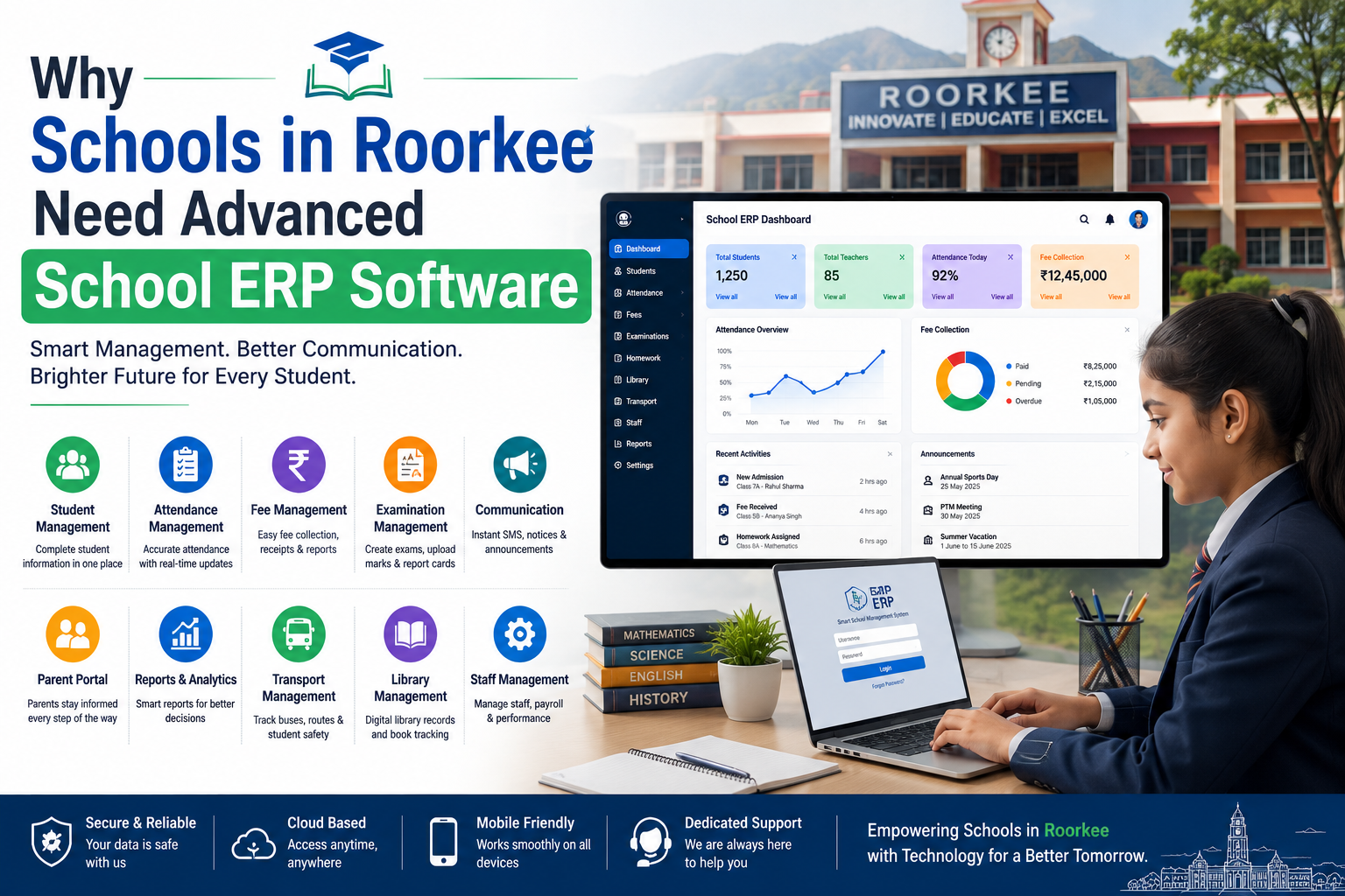 Why Schools in Roorkee Need Advanced School ERP Software